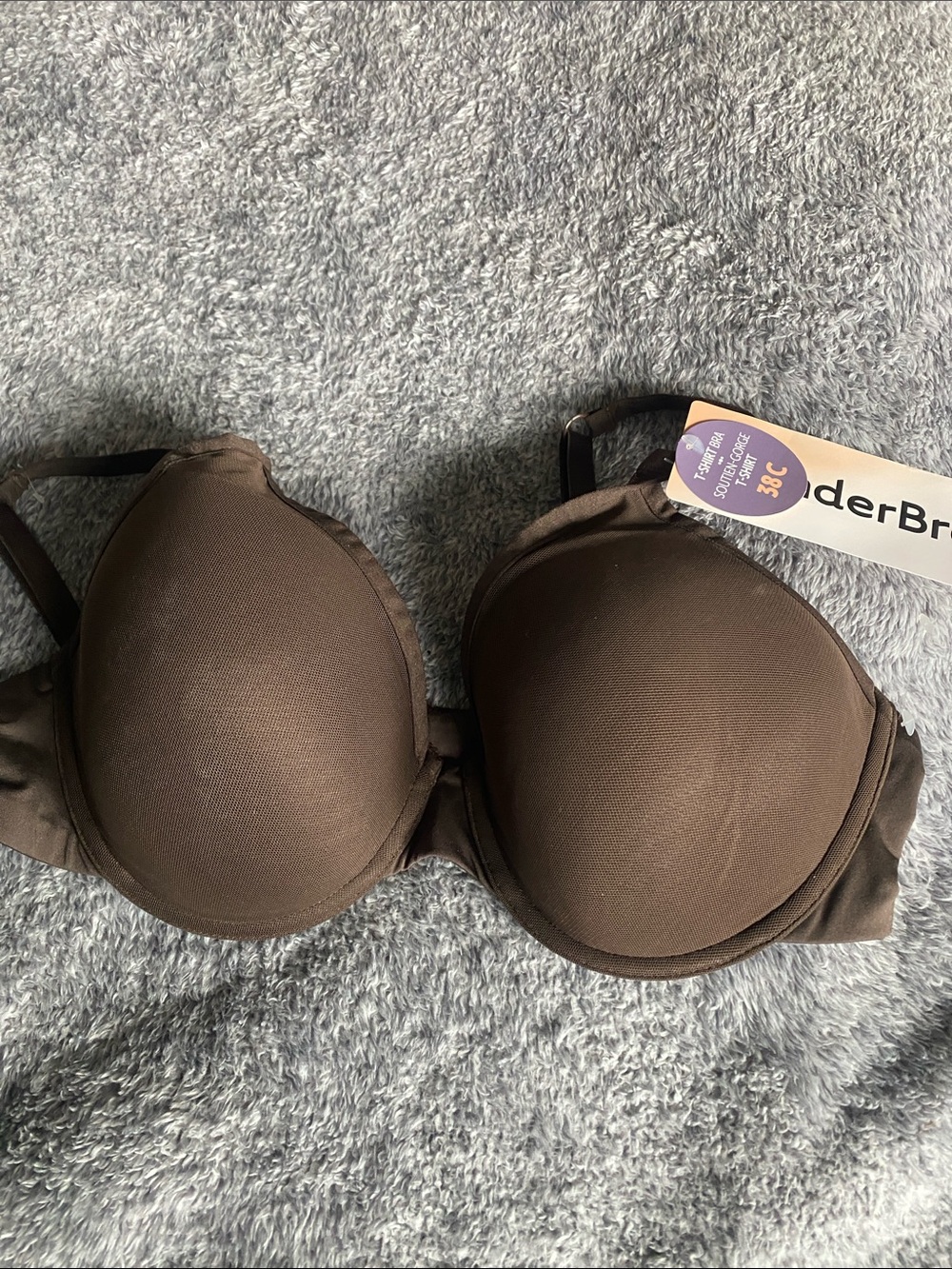 Wonderbra Chocolate Brown Padded T-Shirt Bra